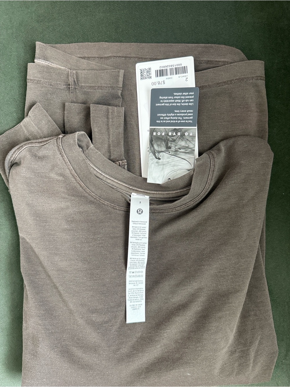 Lululemon easyset, relaxed, long sleeve sz 2 - Elmwood color - Picture 2 of 6